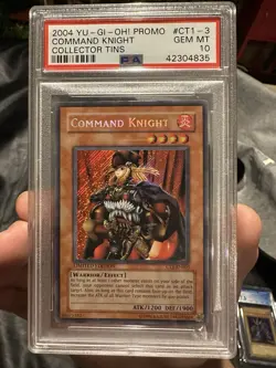 YUGIOH PSA 10 Command Knight CT1-EN003 Secret Rare Promo - Image 1