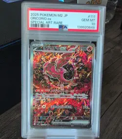 Pokemon Oricorio ex Special Art Rare 111/080 M2 Inferno X Holo PSA 10 - Image 5