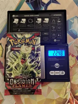 VERY HEAVY! 22.48Gram Obsidian Flames Pokemon TCG Factory Sealed Booster Pack!!! - Image 1