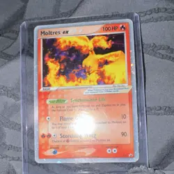 Pokemon Moltres EX Promo Holo 100 HP Nintendo 031 Basic 2005 Ken Ikuji - Image 1