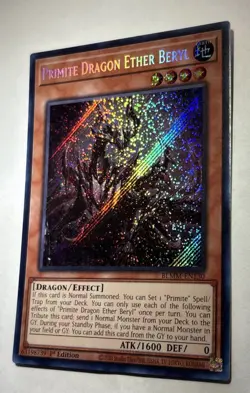 Yu-Gi-Oh TCG Primite Dragon Ether Beryl BLMM-EN130 1st Edition Secret Rare - Image 3