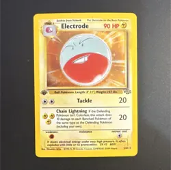 Pokemon TCG Electrode 1st Edition Jungle Holo Rare 2/64 1999 English - Image 1