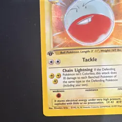 Pokemon TCG Electrode 1st Edition Jungle Holo Rare 2/64 1999 English - Image 5