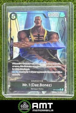Mr.1 Daz Bonez Alternate Art One Piece The Azure Sea's Seven OP14-090 Rare - Image 1