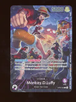 One Piece English OP05-060 Monkey D Luffy PSA Magazine Exclusive - Image 1