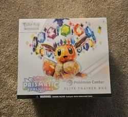 Pokemon Center Prismatic Evolutions Elite Trainer Box ETB New & Sealed - Image 1
