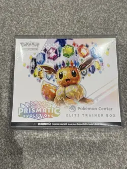 Prismatic Evolutions Pokemon Center Elite Trainer Box ETB - Sealed + free case - Image 1
