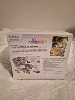 Pokemon Prismatic Evolutions Pokemon Center ETB New And Sealed with acrylic case - Image 4