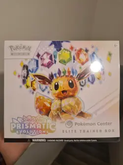 Pokemon Center Prismatic Evolutions ETB Elite Trainer Box Sealed - Image 1