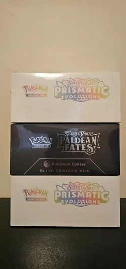 Pokemon Center ETB Bundle - Prismatic Evolutions (x2) & Paldean Fates - SEALED - Image 5