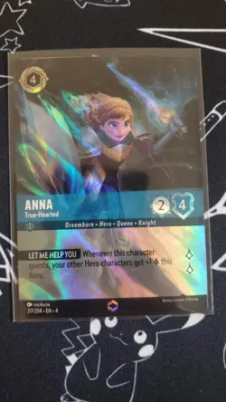 Disney Lorcana Enchanted Anna True-Hearted #217/204 Ursula’s Return Set #4 - Image 1