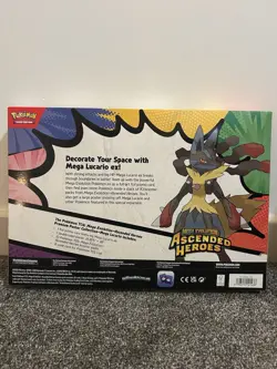Pokemon TCG - Ascended Heroes - Mega Lucario Premium Poster Collection (SEALED) - Image 5