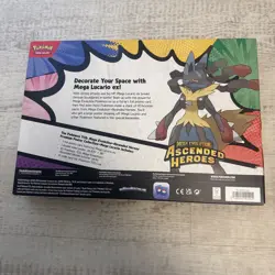 Pokemon TCG Ascended Heroes Mega Lucario Premium Poster Collection New & Sealed - Image 2