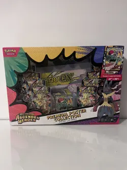 Pokemon TCG Ascended Heroes Premium Poster Collection Mega Lucario EX IN HAND - Image 1