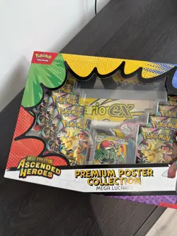 Pokemon TCG: Ascended Heroes Premium Poster Collection Mega Lucario EX 🆕✅ - Image 2