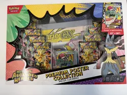 Pokemon TCG Ascended Heroes Premium Poster Collection Mega Lucario EX IN HAND - Image 1