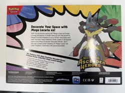 Pokemon TCG Ascended Heroes Premium Poster Collection Mega Lucario EX IN HAND - Image 2