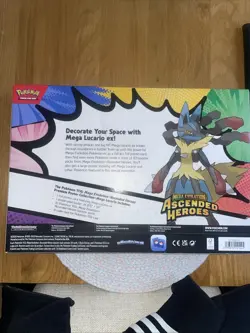 Pokemon TCG Ascended Heroes Premium Poster Collection Box Mega Lucario Sealed - Image 2