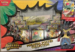 Pokemon TCG Mega Evolution Ascended Heroes Premium Poster Collection Lucario - Image 1