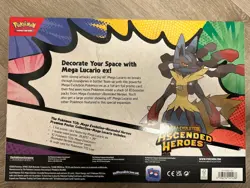 Pokemon TCG Mega Evolution Ascended Heroes Premium Poster Collection Lucario - Image 2
