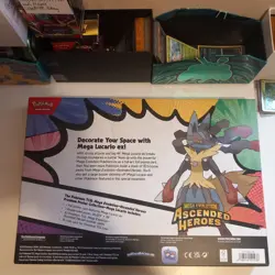Pokemon TCG Mega Evolution Ascended Heroes Premium Poster Collection Lucario - Image 2