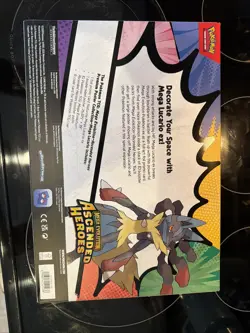 Pokemon TCG Ascended Heroes Premium Poster Collection Mega Lucario (In Hand) - Image 4