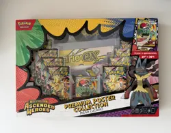 Pokemon TCG Ascended Heroes Premium Poster Collection Mega Lucario Ex - Image 1