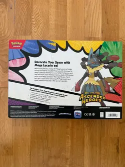 Pokemon TCG🈯Mega Evolution Ascended Heroes🚀Premium Poster Collection Lucario - Image 2