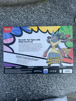 Pokemon TCG - Ascended Heroes Premium Poster Collection Mega Lucario EX - New! - Image 2