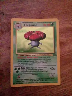 Pokemon TCG Vileplume Holo Rare Card Jungle Unlimited Edition 15/64 WOTC - Image 1