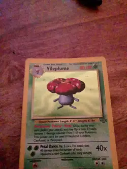 Pokemon TCG Vileplume Holo Rare Card Jungle Unlimited Edition 15/64 WOTC - Image 3