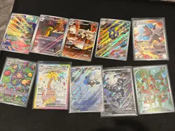 Pokemon Cards Lot of 10 (Promos, Full Arts, Illustration Rares) Near Mint - Image 1