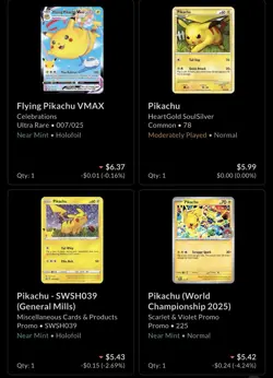 pokemon cards pikachu lot - Image 5