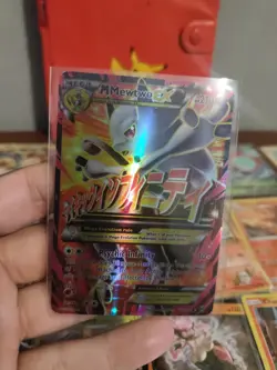 Pokemon Card Lot Binder M Mewtwo EX Full Art Holo Breakthrough 160/162 & More - Image 5