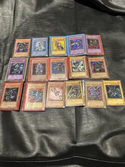 Yu-Gi-Oh Old School Vintage Holo Lot HP/DAM. Fmr, Dmg, 1st Edition, Secret Rare. - Image 1