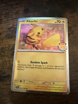Pikachu - 051/162 Miscellaneous Cards & Products Holo Huge Tail Swirl - Image 1