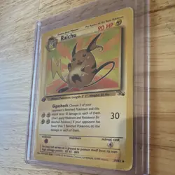 Pokemon TCG Raichu Fossil 1st Edition 29/62 Rare Regular 1999 Card - Image 4
