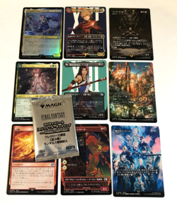 MTG Final Fantasy Japanese 9 Card Lot + Sealed Limited Pre-release Sticker Promo - Image 1
