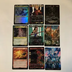 MTG Final Fantasy Japanese 9 Card Lot + Sealed Limited Pre-release Sticker Promo - Image 2