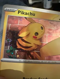 Pikachu - 051/162 Miscellaneous Cards & Products Holo Ear Swirl - Image 3