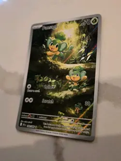 Pokemon TCG Pansage Illustration Rare Holo Black Bolt English Card 089/086 NM - Image 2