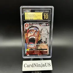 CGC 10 PRISTINE Usopp Parallel ST01-002 C 25th Edition ONE PIECE Card Game 237 - Image 1