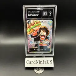TAG MINT 9 (912) Monkey D Luffy P-075 Premium Card Collection (Best 355 - Image 1