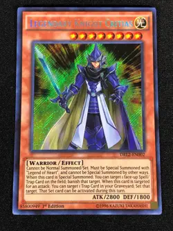 Yugioh Legendary Knight Critias DRL2-EN002 1st Secret (NM) - Image 1