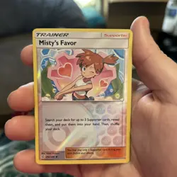 Pokemon Misty's Favor 202/236 Sm-Unified Minds Reverse Holo TCG Card LP - Image 1