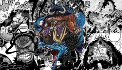 OP One Piece Kaido Dragon Manga Panels Playmat TCG CCG Playmat Custom Card Mat - Image 1