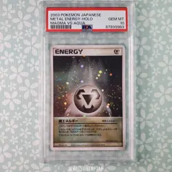 Pokemon Card Metal Energy 2HQ-6D2-ZL6 Holo Team Magma Vs Aqua Two Ambitions Psa - Image 1