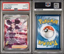Fantina 191/196 Full Art Lost Origin Graded Pokemon Card PSA 10 Gem Mint - Image 3