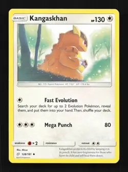 Kangaskhan 128/181 LP Team Up English Pokemon Card TCG - Image 1