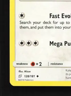Kangaskhan 128/181 LP Team Up English Pokemon Card TCG - Image 2